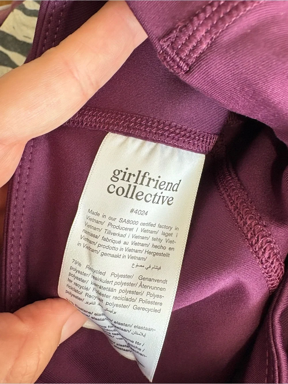 Girlfriend Collective High Rise Compressive Pocket Crop Legging, Medium